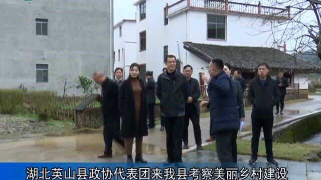 湖北英山县政协代表团来武宁县考察美丽乡村建设