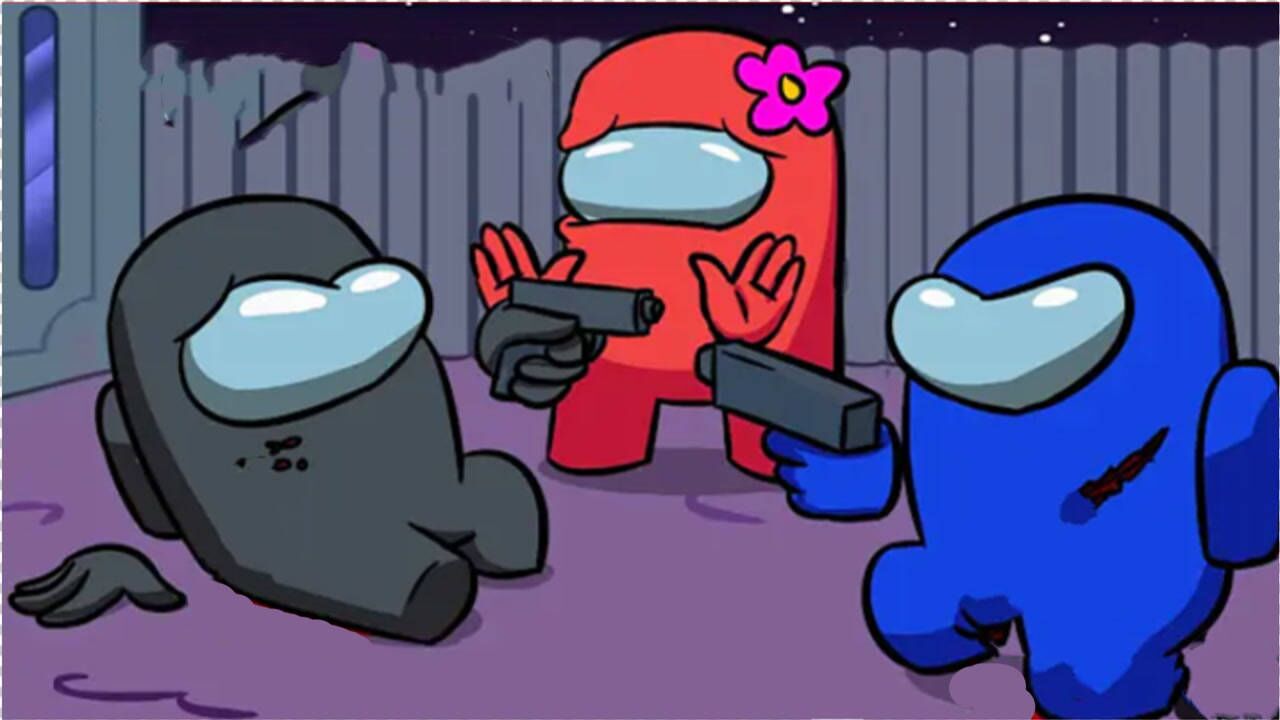 amongus动画因为大家的冷漠小湖蓝去世后小蓝变成了内鬼