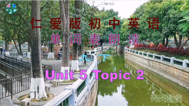 仁爱版初中英语 单词表朗读 九下 Unit 5 Topic 2