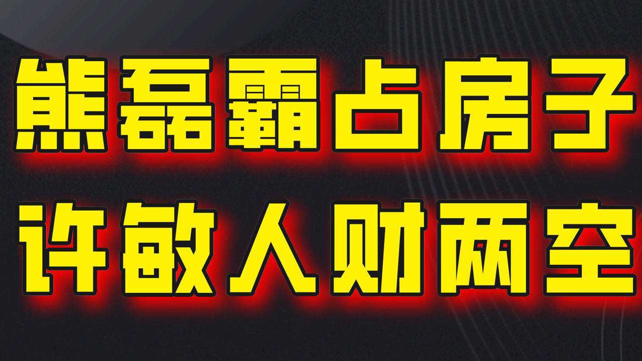 熊磊霸佔房子拒絕歸還許敏老無所依人財兩空