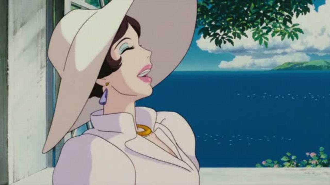 红猪六(波鲁克驾驶飞机从吉娜的花园上空飞过,从吉娜和卡地士的谈话中