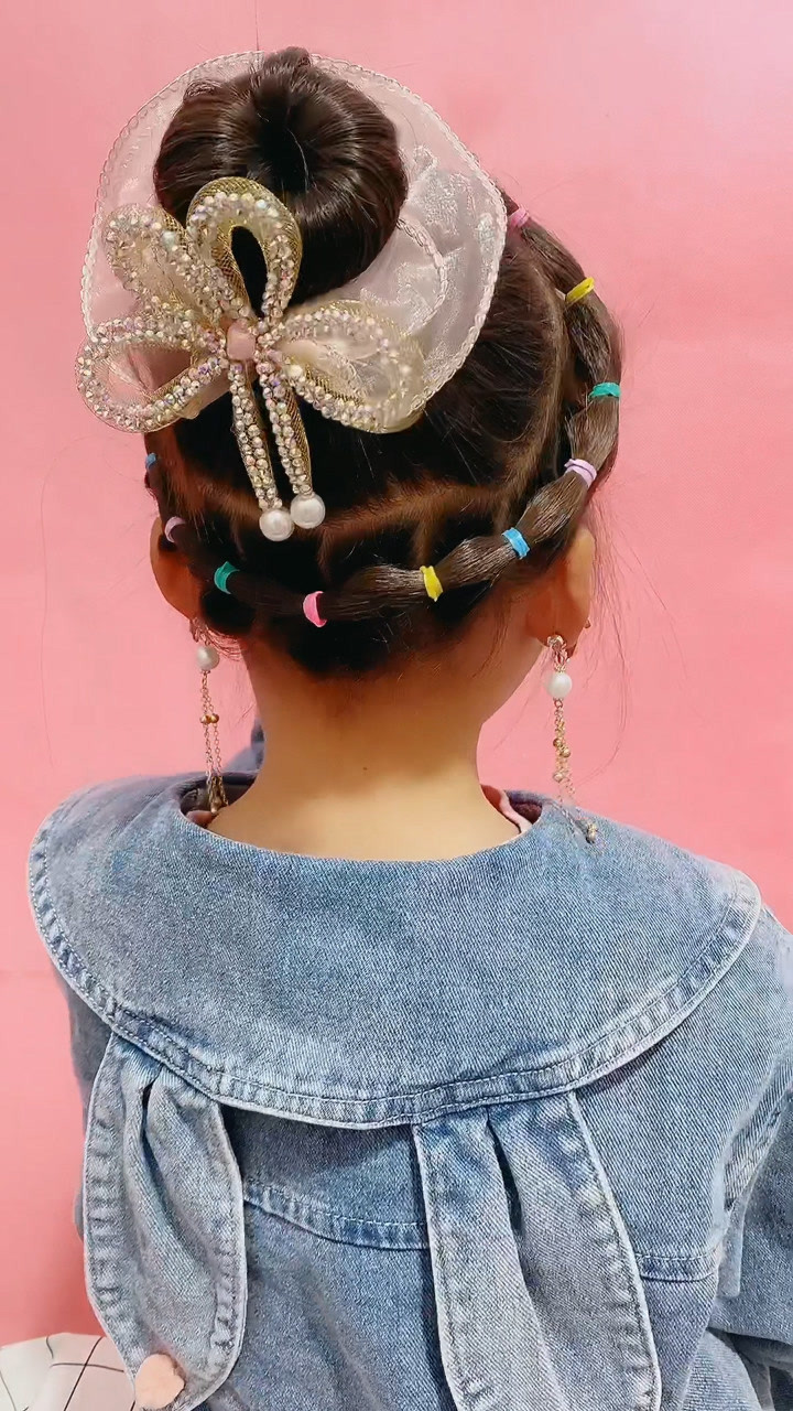 儿童节表演节目发型教程