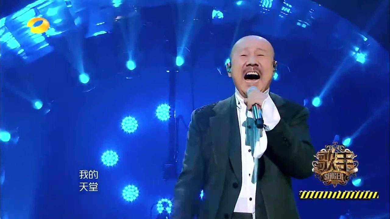 腾格尔现场演唱《天堂》来自草原的呼唤，太好听了！_高清