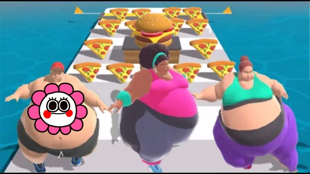 疯狂吃货塔米举办奥运比赛只有小姐姐吃成了大胖子