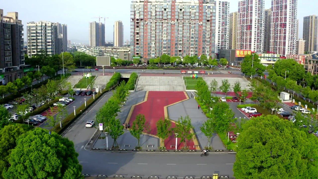 床车自驾游航拍萍乡玉湖公园生态宜居好地方