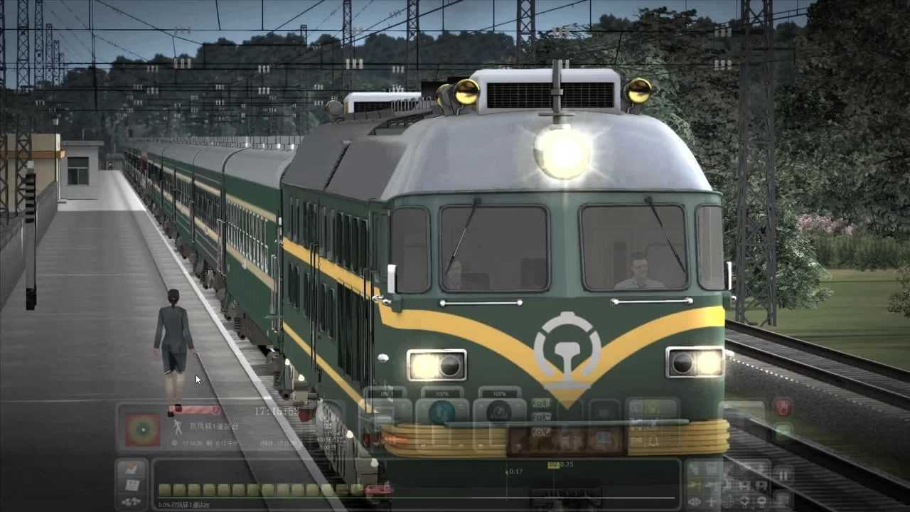 ts2021模擬火車成渝線隆昌站到內江站綠皮火車1