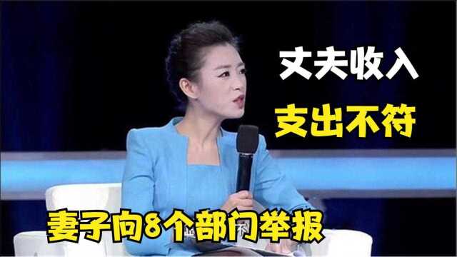 丈夫收入支出不符,妻子没证据不甘,竟然一气之下向8个部门举报