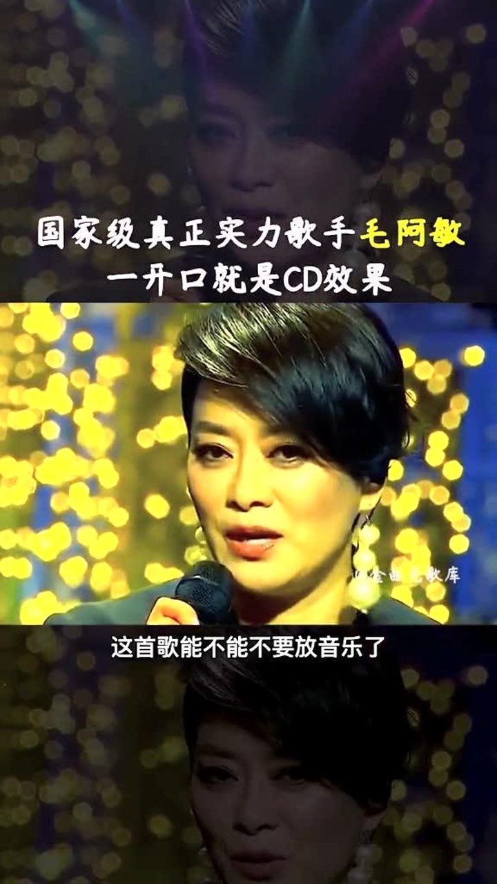 一首掌声响起来这才是真正的歌手毛阿敏