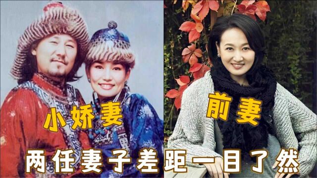 腾格尔两任妻子对比,看完前妻再看看现任妻子,差距一目了然