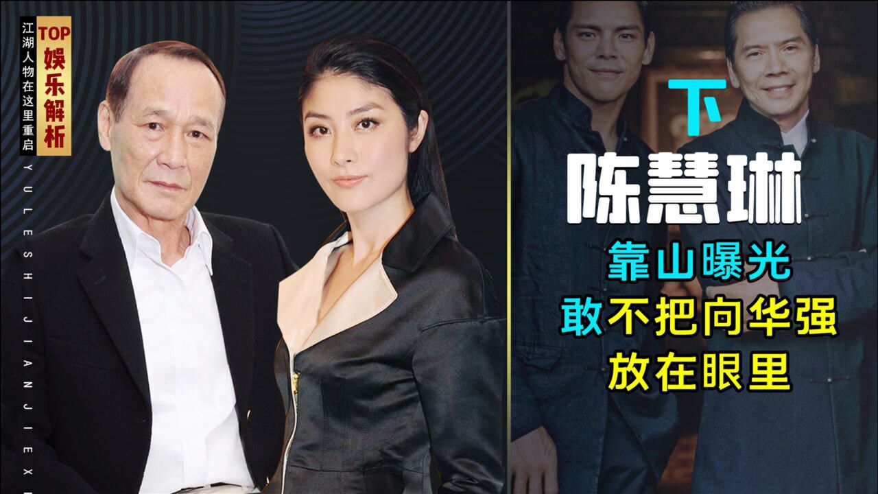 陈慧琳真实身份浮出水面陈惠敏甘当陪衬难怪向华强都不敢惹她