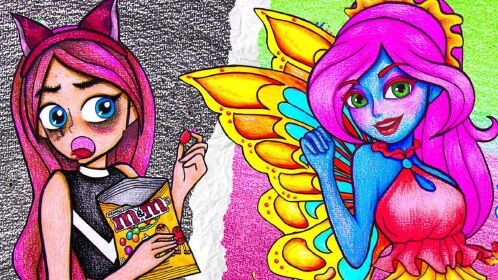 趣味定格动画:帮小美化妆成漂亮的小仙女