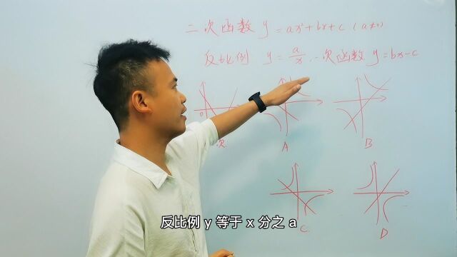 中考数学二次函数基本性质,通过参数判定函数图像特征