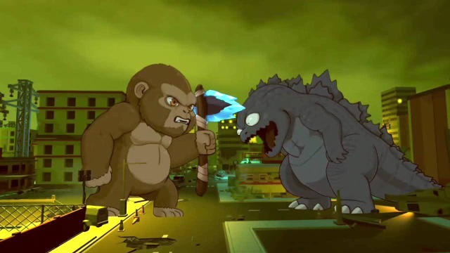 超萌版金刚大战哥斯拉两兄弟最后联合大战机械哥斯拉萌哭了电影hot短