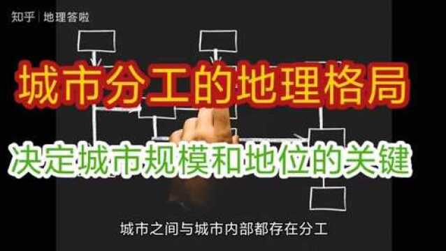 城市分工的地理格局——决定城市规模和城市等级地位的关键因素