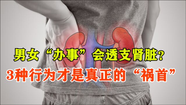 男女“办事”会透支肾脏?假的!其实3种行为才是真正的“祸首”