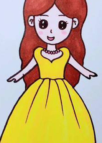 教你画小女孩#简笔画教程 #一起学画画