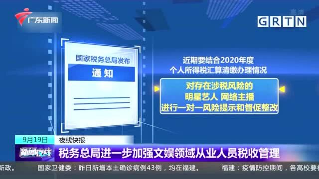 税务总局进一步加强文娱领域从业人员税收管理