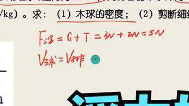 初中物理每日一题,力学篇第26题:浮力好题分享