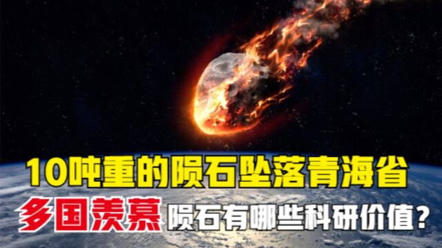 10吨陨石坠落青海省,陨石有哪些价值?为何其它国家都炸锅了? 