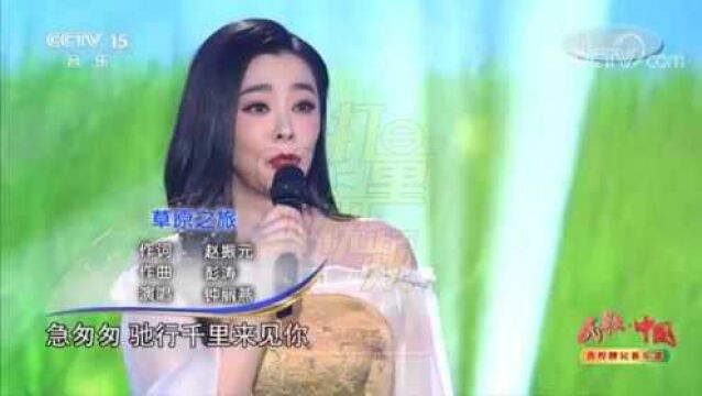 钟丽燕深情演唱《草原之旅》,洪亮嗓音,让人回味无穷