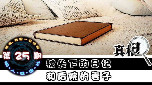 【懒人推理社】枕头下的日记和后院的妻子