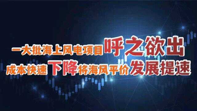 一大批海上风电项目呼之欲出,成本快速下降将海风平价发展提速