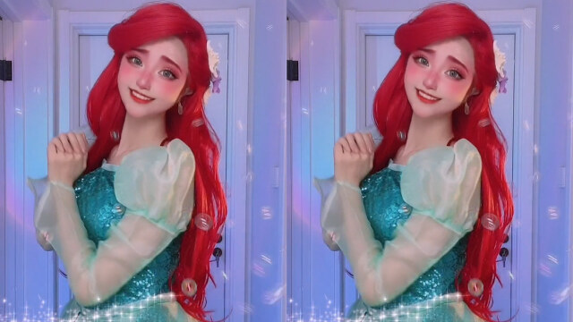 盘点8位爱丽儿公主真人cos玥儿堪称王者小柔简直封神了