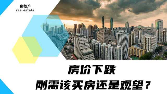 房价下跌,刚需家庭该尽快买房还是再等等?看看内行人的4点总结