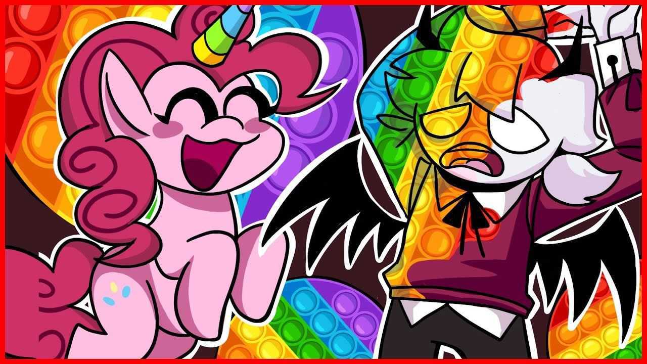 fnf周五夜放克:小恶魔为了救妹妹和独角兽,把炸弹人变成了pop it_腾讯