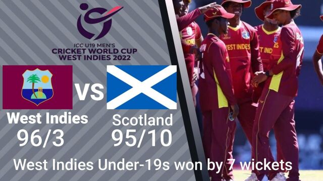 001  Match Highlights | WI v SCO | ICC U19 Men's CWC 2022