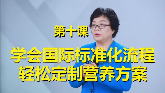 第十课:学会国际标准化四步流程 ,定制临床营养方案难不倒