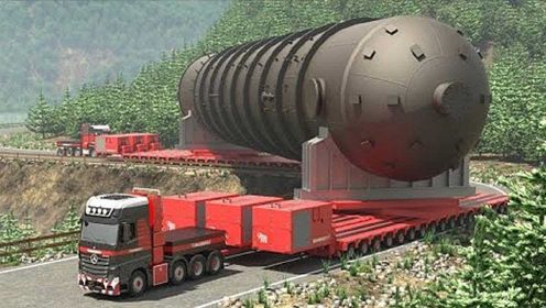 极端危险的运输技能操作-超大型卡车，世界最大的重型设备机器在行动！