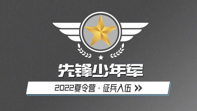 2022少年先锋军夏令营  少年小将 志在四方