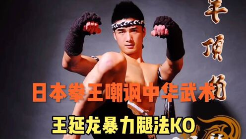 日本拳王嘲讽中华武术，王延龙暴力腿法KO