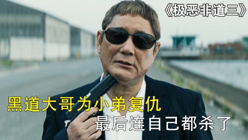 黑道大哥为小弟复仇，最后把自己都杀了，北野武黑帮电影《极恶非道3》