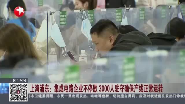 上海浦东:集成电路企业不停歇 3000人驻守确保产线正常运转