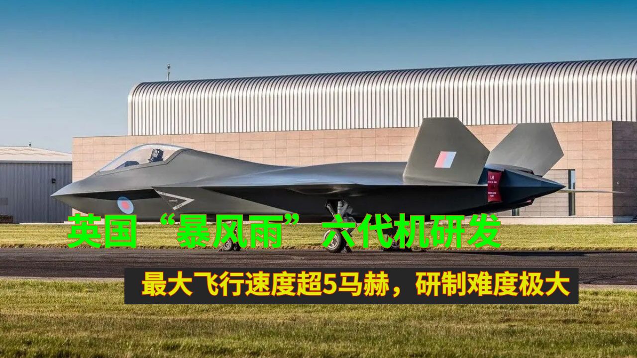 英国"暴风雨"六代机研发,最大飞行速度超5马赫,研制难度极大