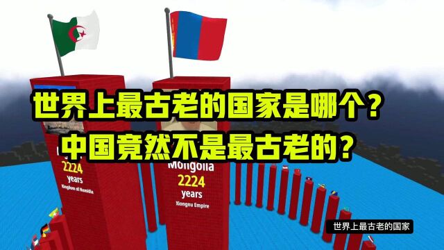 世界上最古老的国家是哪个呢?最古老的国家竟然不是中国