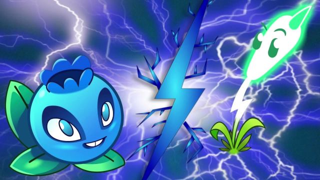 植物大战僵尸:植物战力大比拼!闪电芦苇vs电击蓝莓,谁能赢?