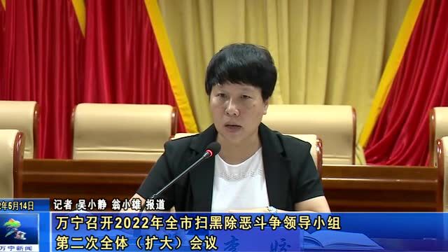 万宁召开2022年全市扫黑除恶斗争领导小组第二次全体(扩大)会议