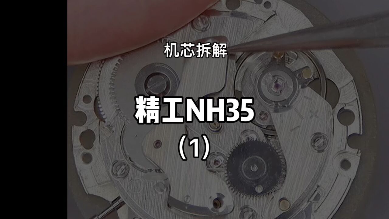 精工nh35机芯拆解步骤(1)