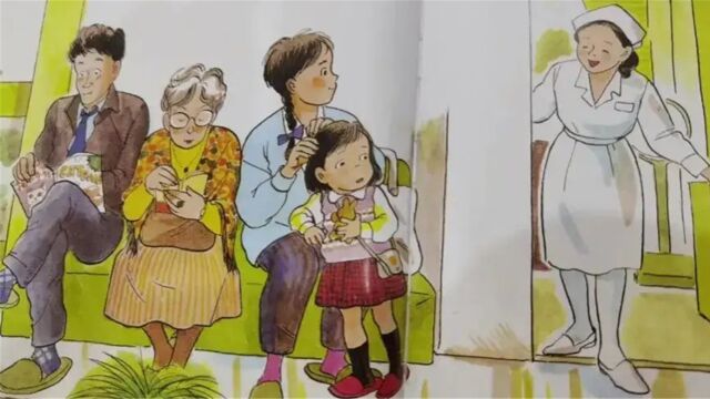 孩子的绘本插图触目惊心:女孩手臂打疫苗,裙子和上衣却消失了