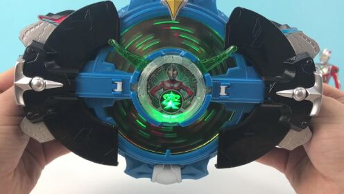 奥特曼玩具系列:罗布奥特曼剧场之陀螺仪变身器联动杰克奥特曼水晶