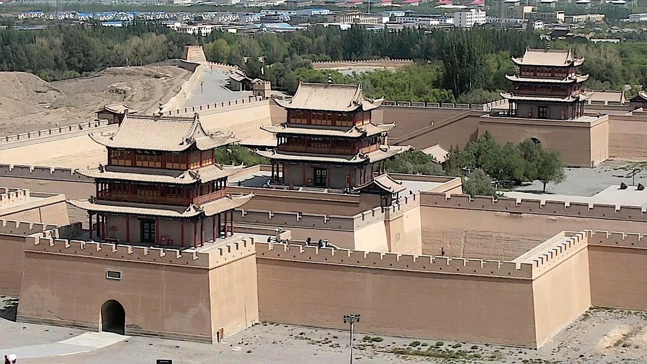 一人一车周游世界,航拍嘉峪关,天下第一雄关