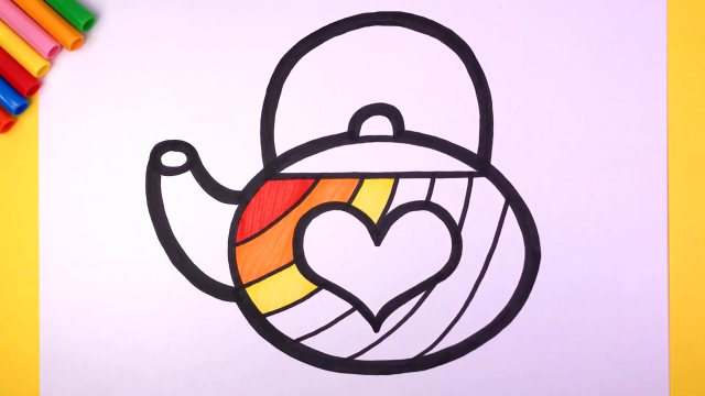 简笔画:画一个开水壶