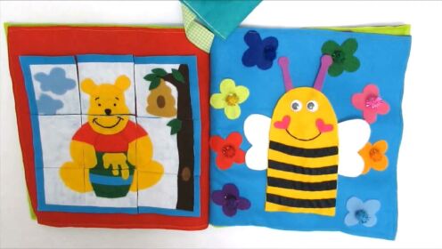 手工安静书玩具系列：益智安静书之小熊维尼最爱吃的蜂蜜