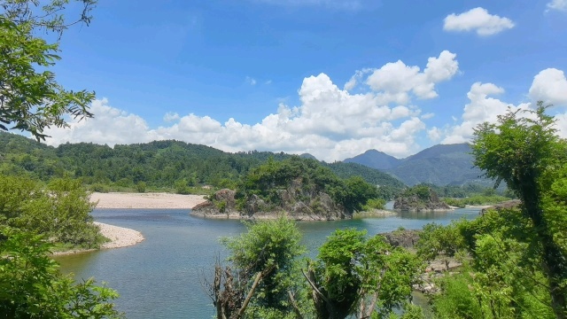 楠溪江狮子岩漂流3