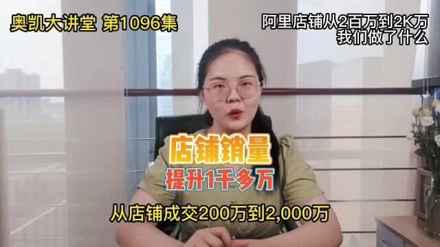 1096 阿里店铺从2百万到2K万我们做了什么