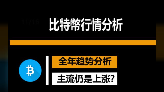 【比特币量化分析】8.9全年趋势分析,主流基调仍是上涨?