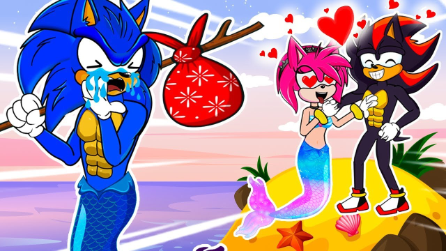 索尼克动画:可怜的美人鱼公主,索尼克计划绑架艾米美人鱼